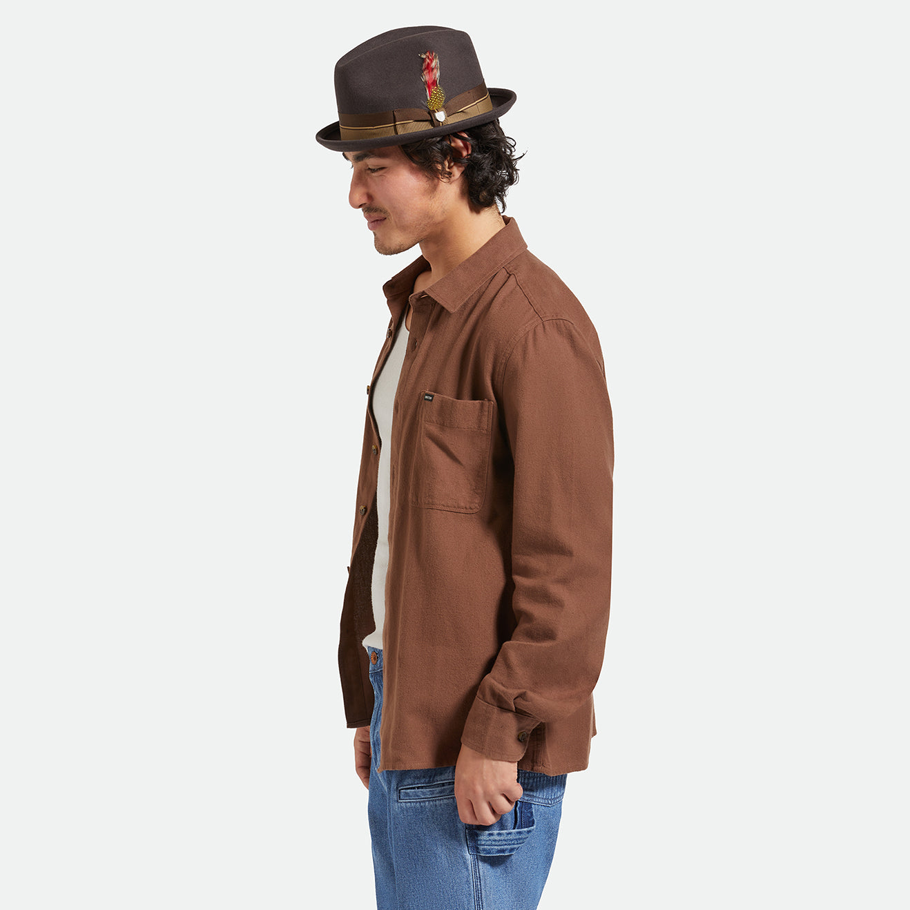 20TH ANNIV GAIN FEDORA-CHOCOLATE/GOLD