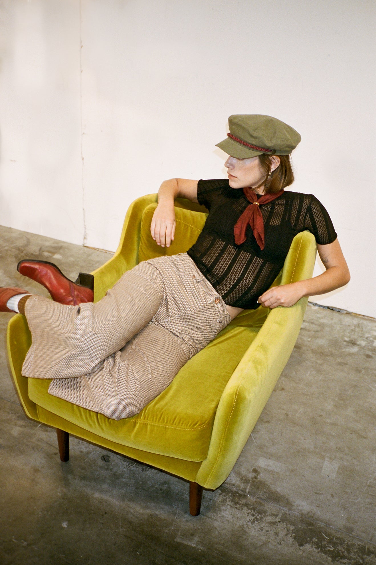 20TH ANNIV FIDDLER CAP-OLIVE