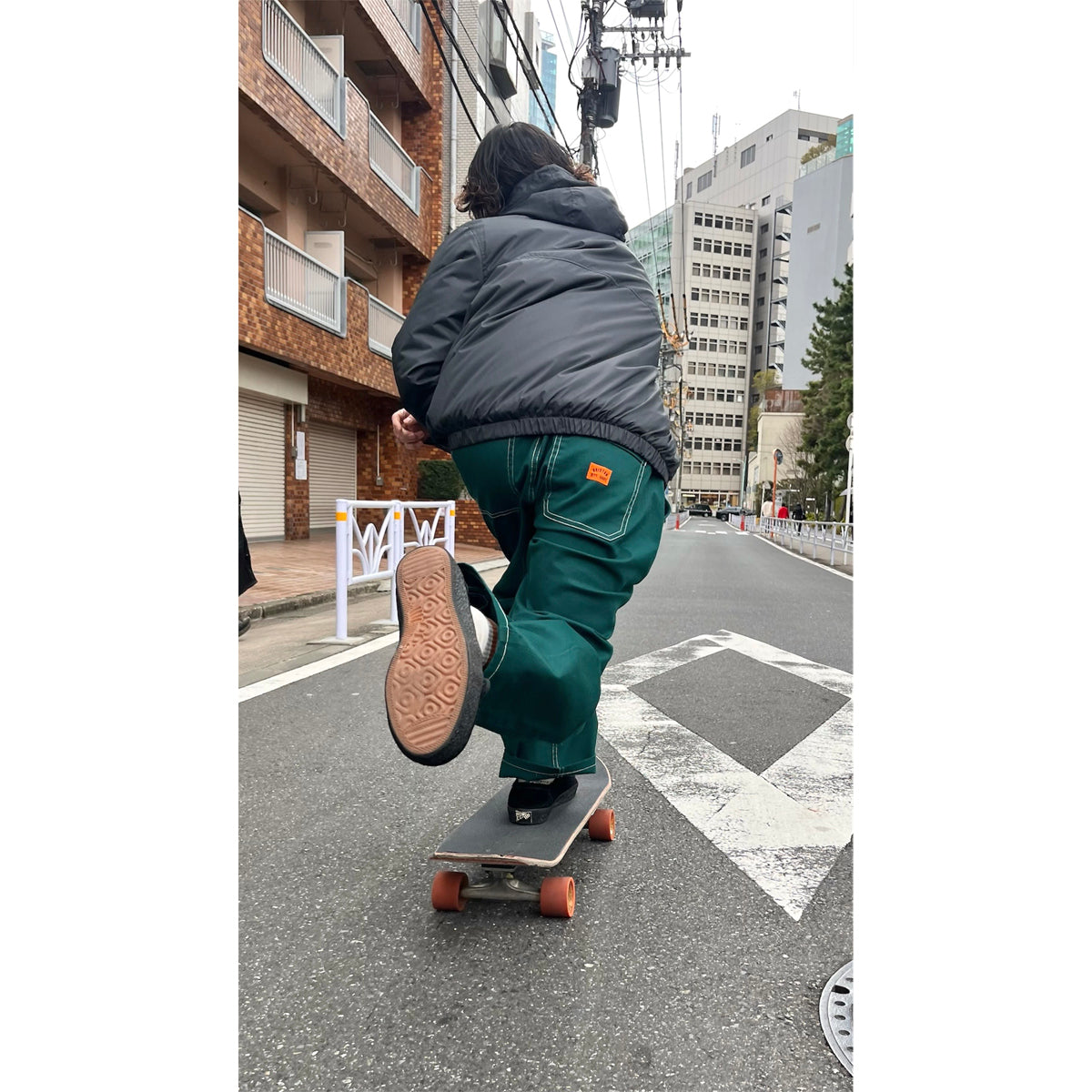 BAGGY SKATE PANT - DEEP EMERALD