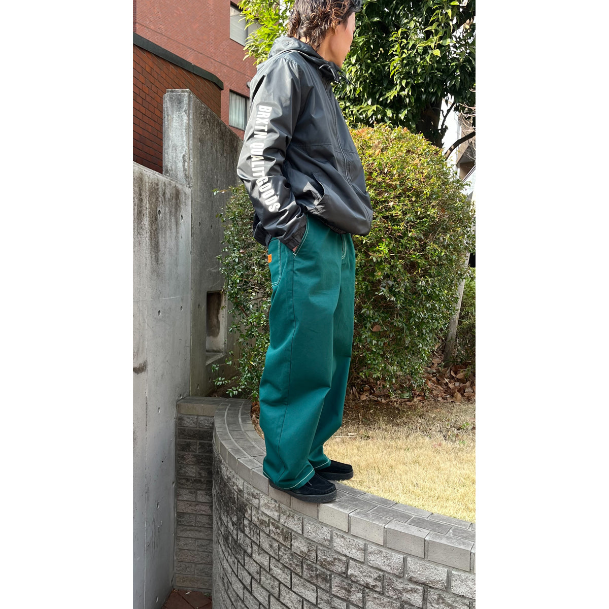 BAGGY SKATE PANT - DEEP EMERALD