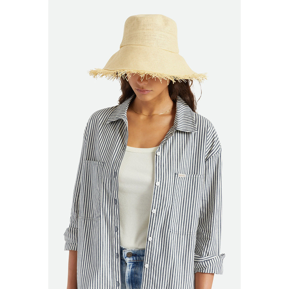 ALICE STRAW BUCKET HAT