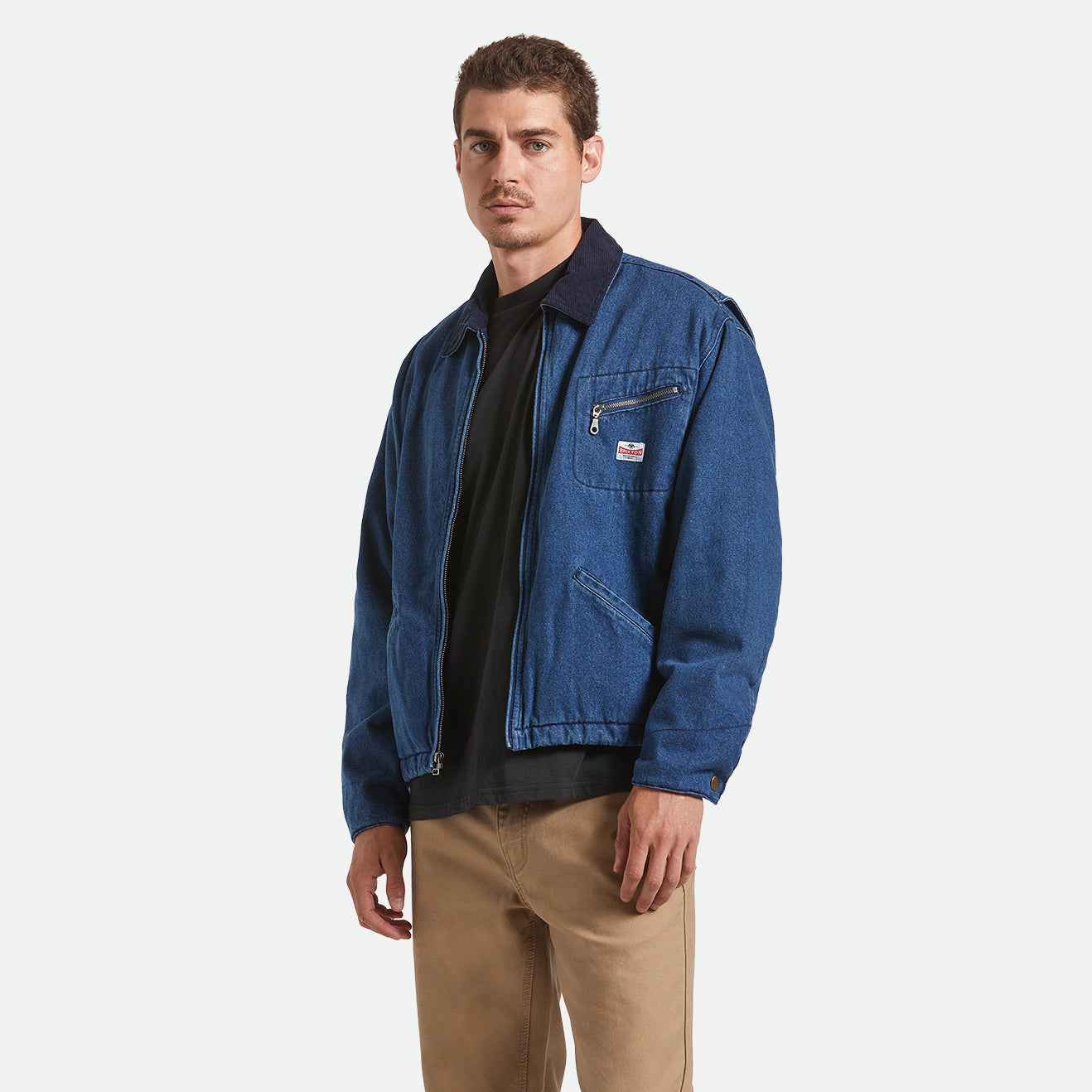 ALTERED THREADS LINED GARAGE JACKET - MEDIUM WASH DENIM