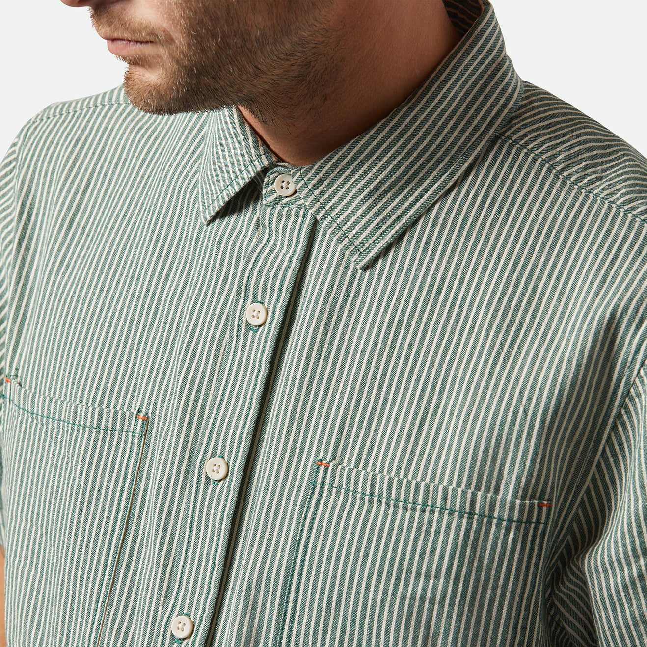 ASSEMBLY S/S WOVEN-PINE NEEDLE/WHITE CAP