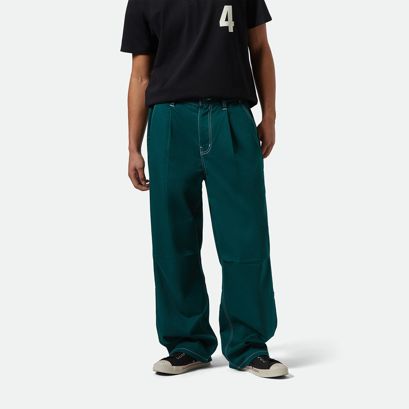 BAGGY SKATE PANT - DEEP EMERALD
