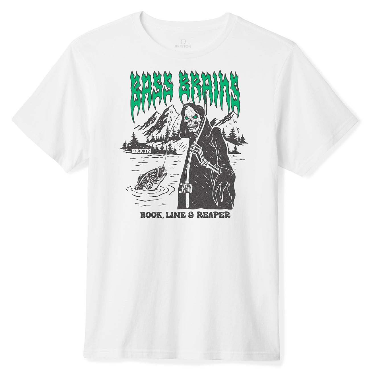 BASS BRAINS REAPER S/S STT - WHITE