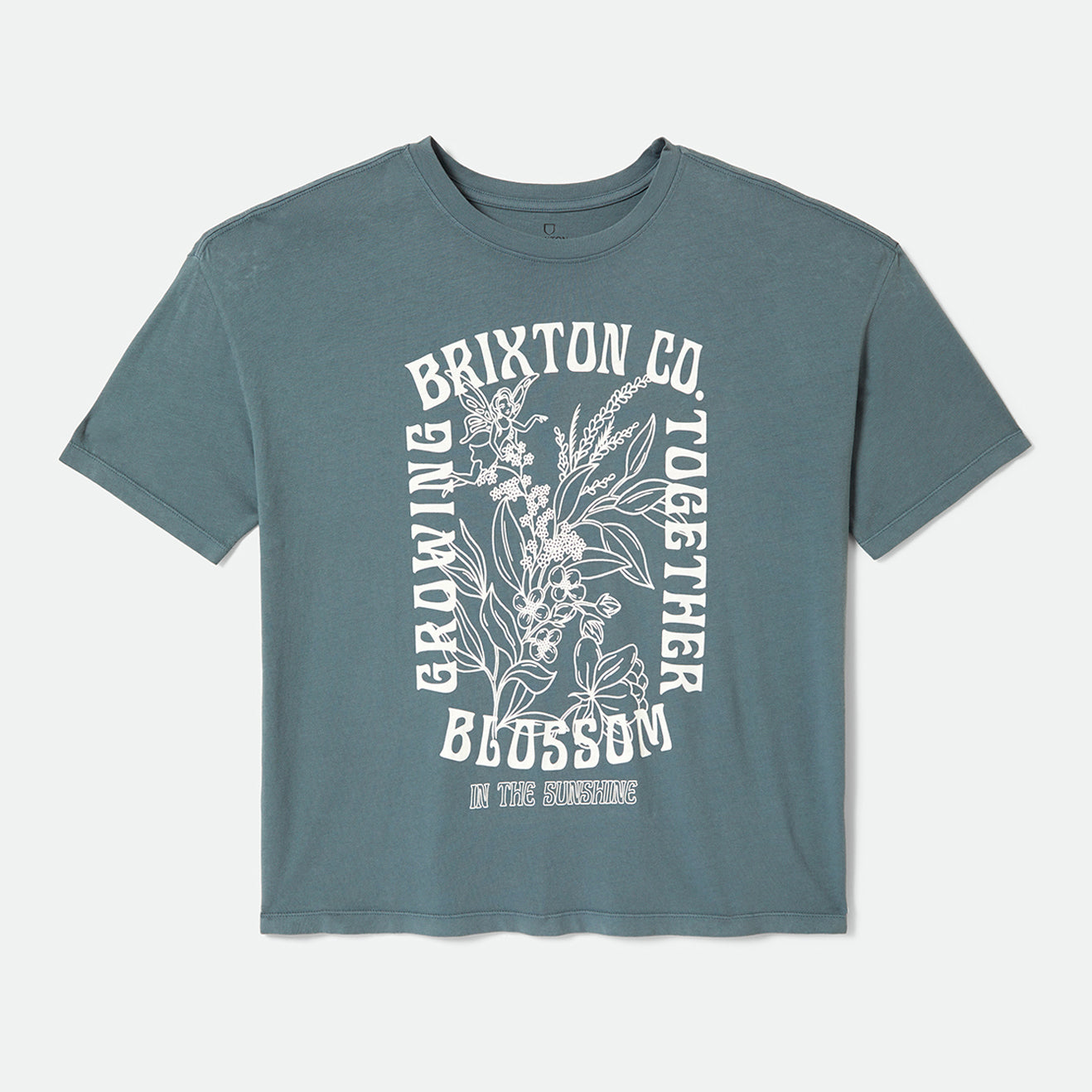 BLOOM OVERSIZED BOYFRIEND TEE - BASALT