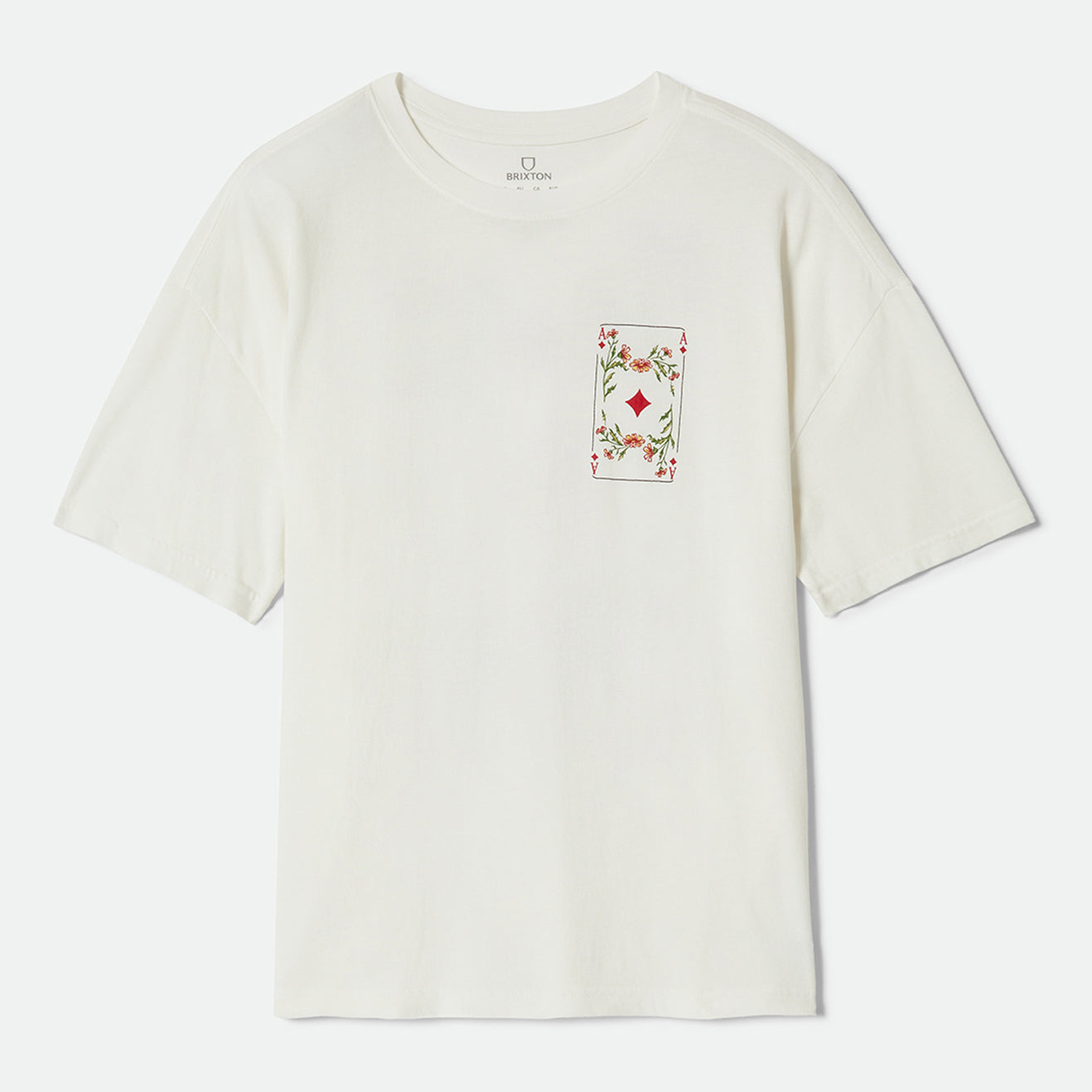 BOTANICAL ACE OVERSIZED BF TEE-OFF WHITE