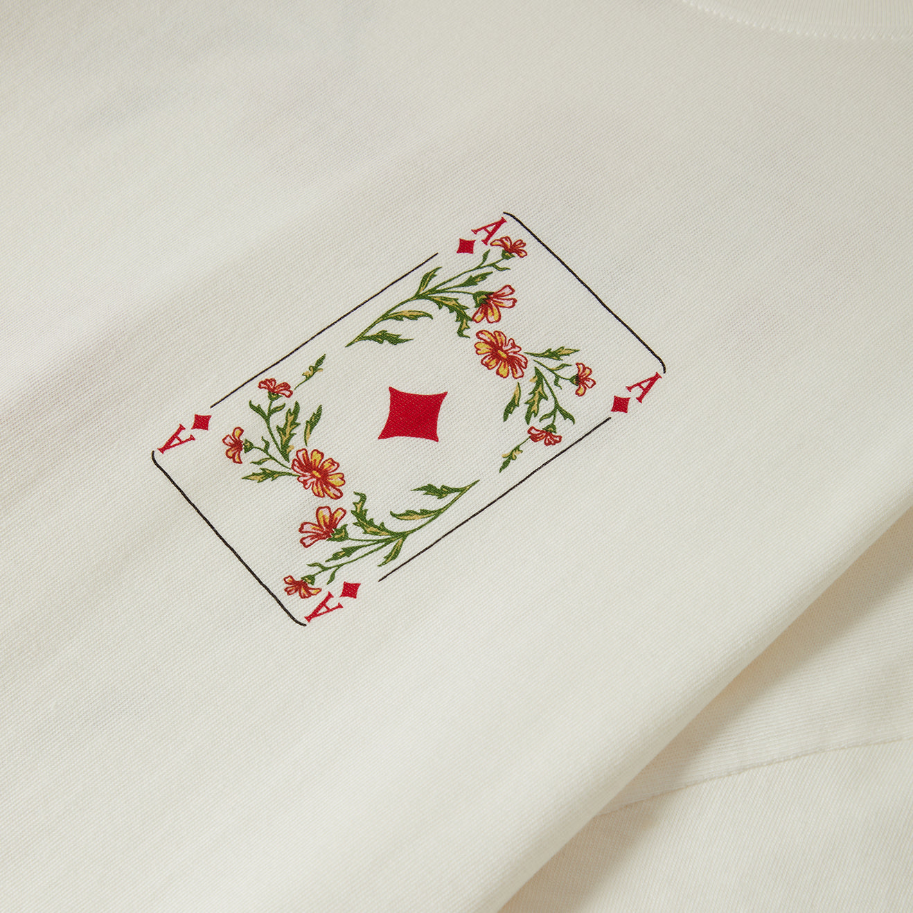 BOTANICAL ACE OVERSIZED BF TEE-OFF WHITE