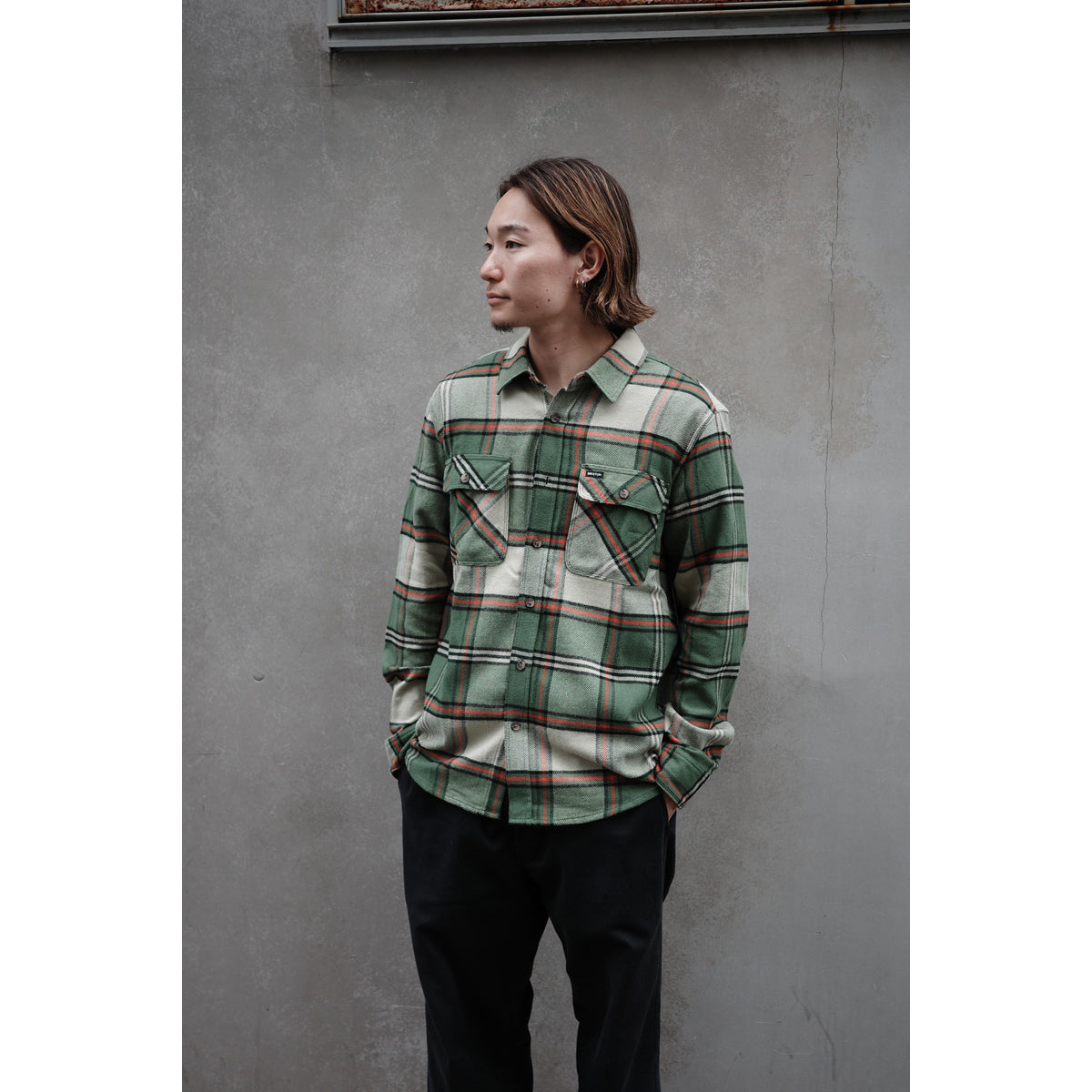 BOWERY FLANNEL - WILD GREEN/ELM/ADRENALINE RUSH