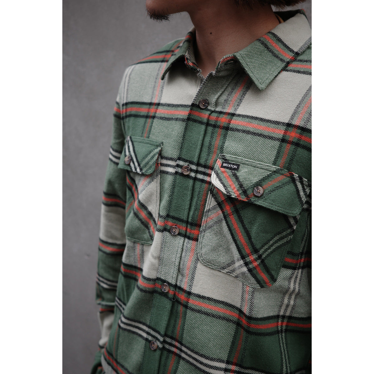 BOWERY FLANNEL - WILD GREEN/ELM/ADRENALINE RUSH