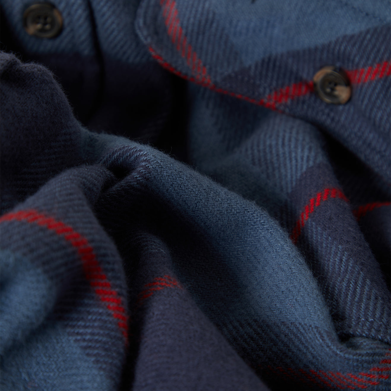 BOWERY FLANNEL - BERING SEA/MOOD INDIGO/ADRENAL