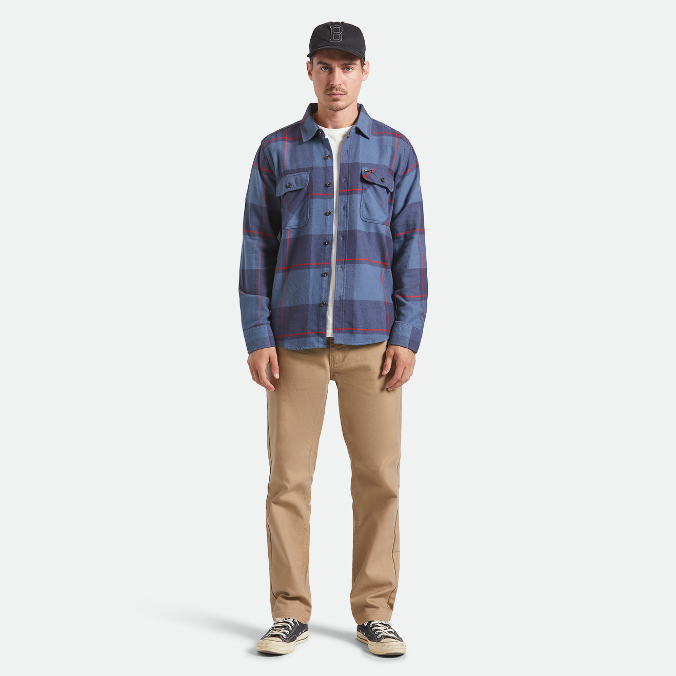 BOWERY FLANNEL - BERING SEA/MOOD INDIGO/ADRENAL