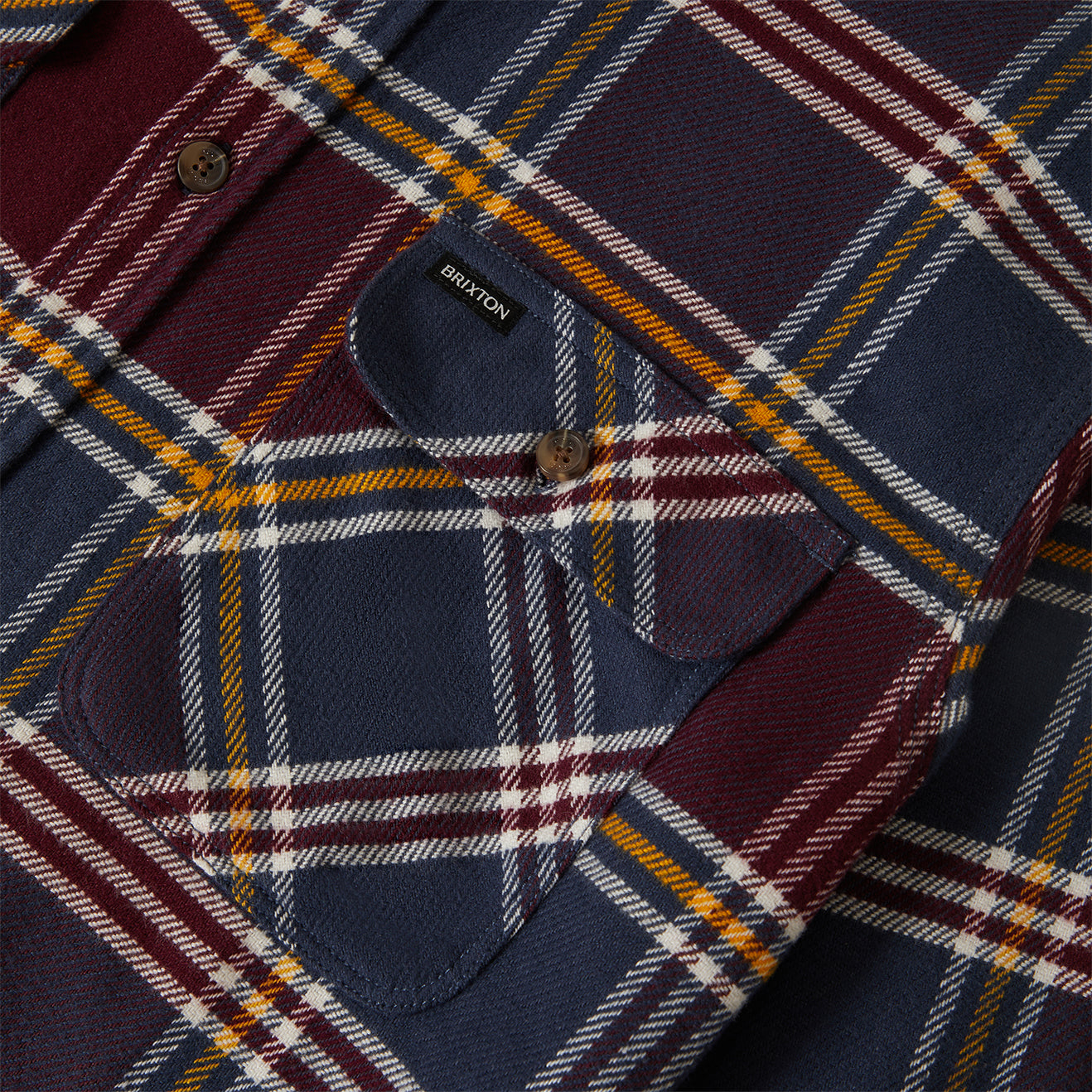 BOWERY FLANNEL - MOOD INDIGO/PORT/SAFFRON