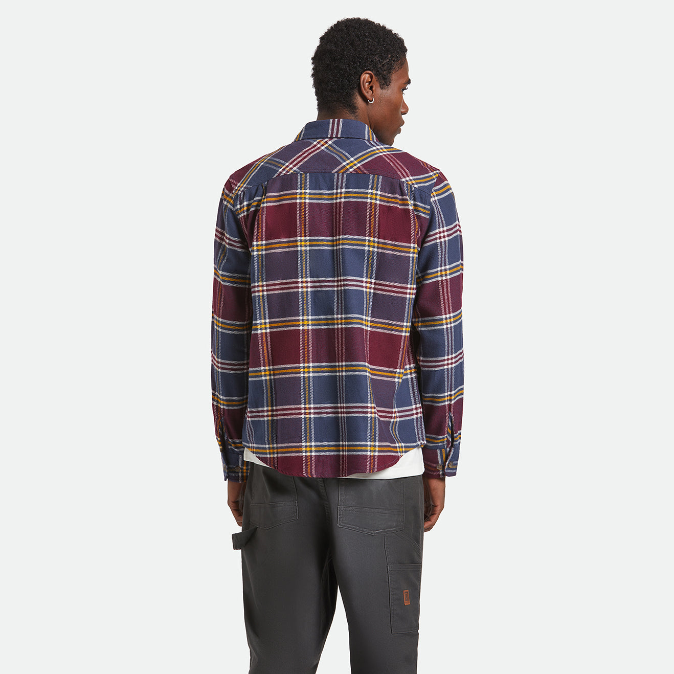 BOWERY FLANNEL - MOOD INDIGO/PORT/SAFFRON