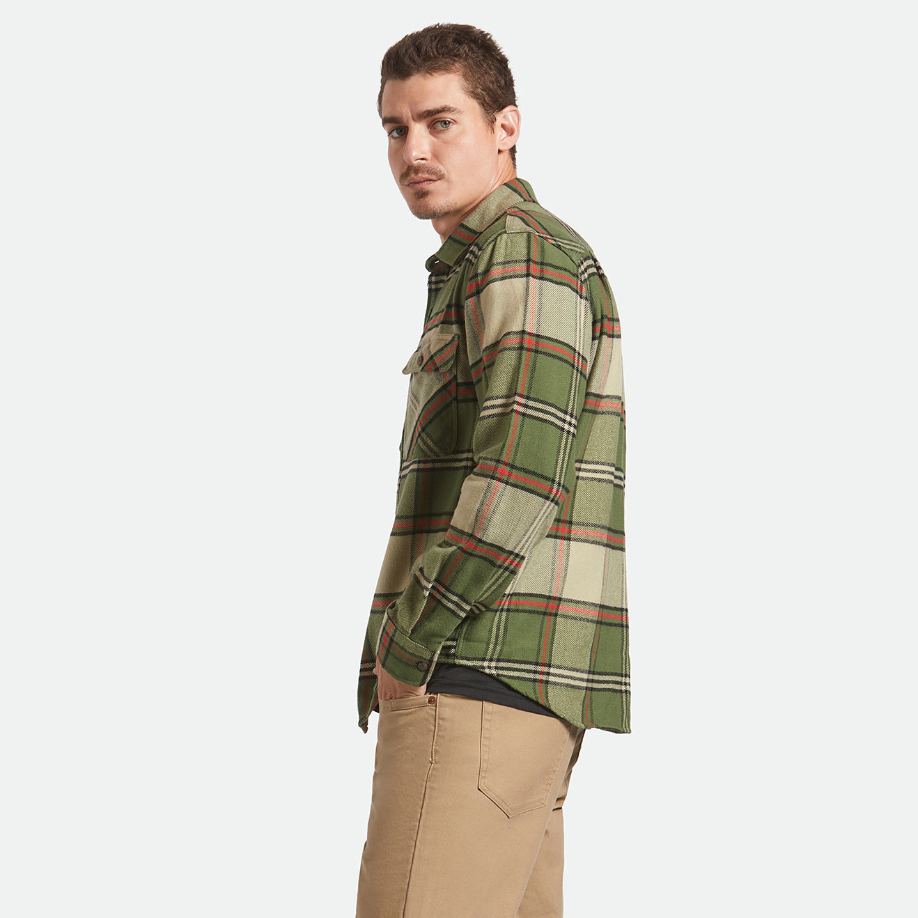 BOWERY FLANNEL - WILD GREEN/ELM/ADRENALINE RUSH