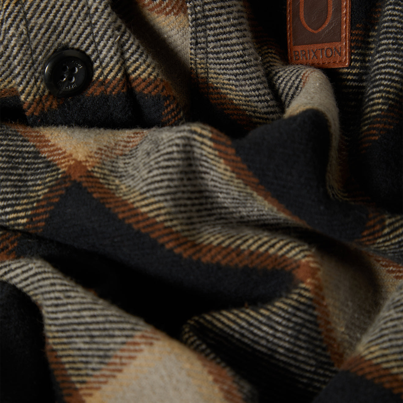 BOWERY HEAVY WEIGHT L/S FLANNEL - BLACK/CREAM