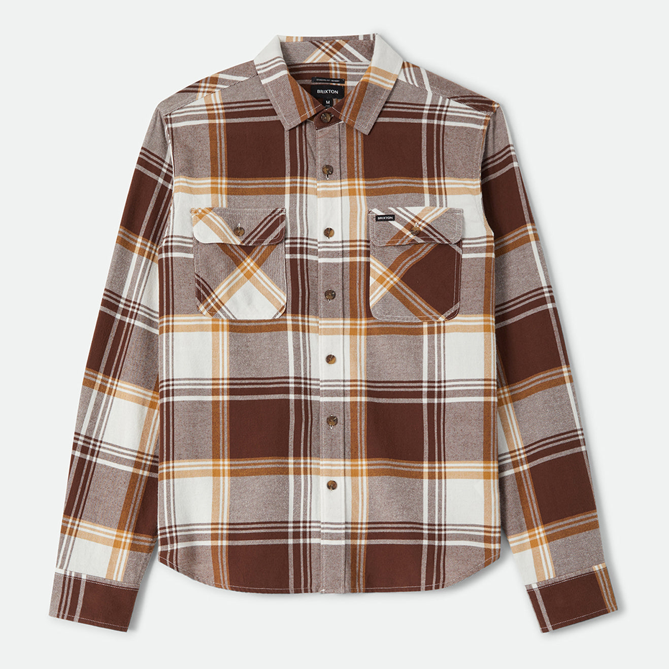 BOWERY LW ULTRA FLANNEL - CHOCOLATE/OFF WHITE