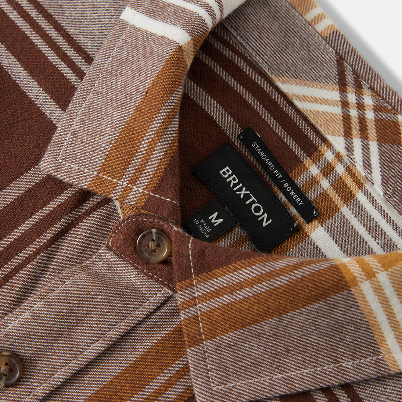 BOWERY LW ULTRA FLANNEL - CHOCOLATE/OFF WHITE