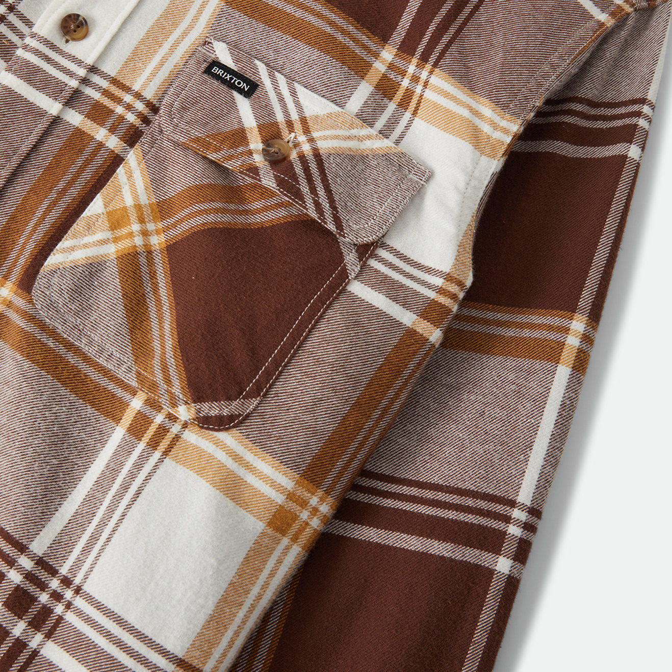 BOWERY LW ULTRA FLANNEL - CHOCOLATE/OFF WHITE