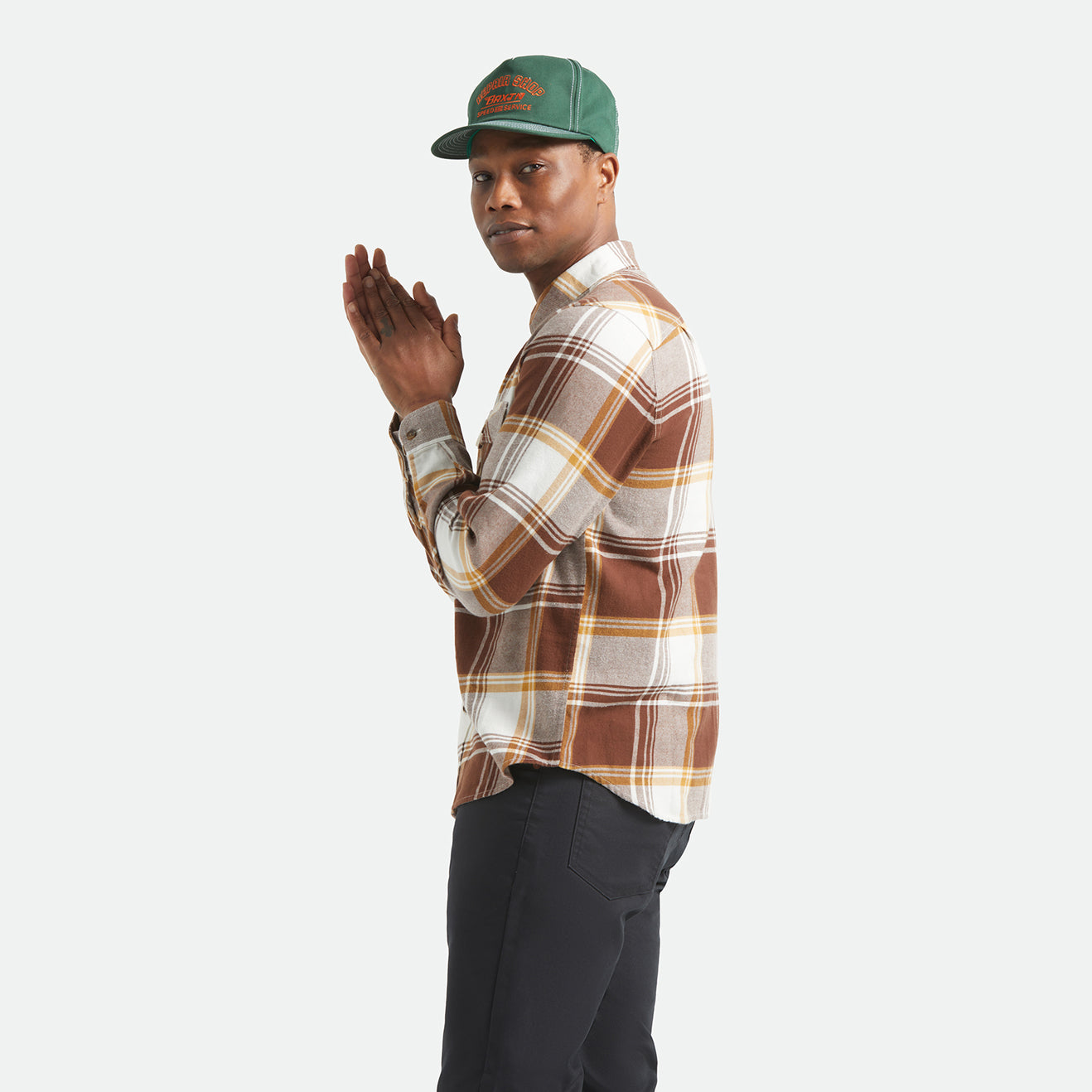 BOWERY LW ULTRA FLANNEL - CHOCOLATE/OFF WHITE