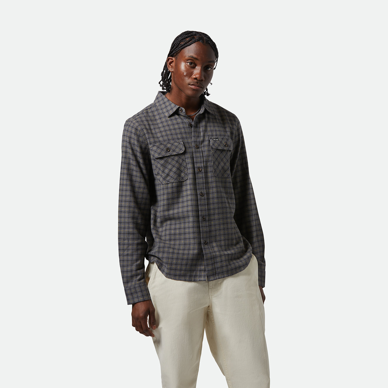 BOWERY LW ULTRA FLANNEL - CHARCOAL/RAY FLOWER/BLACK
