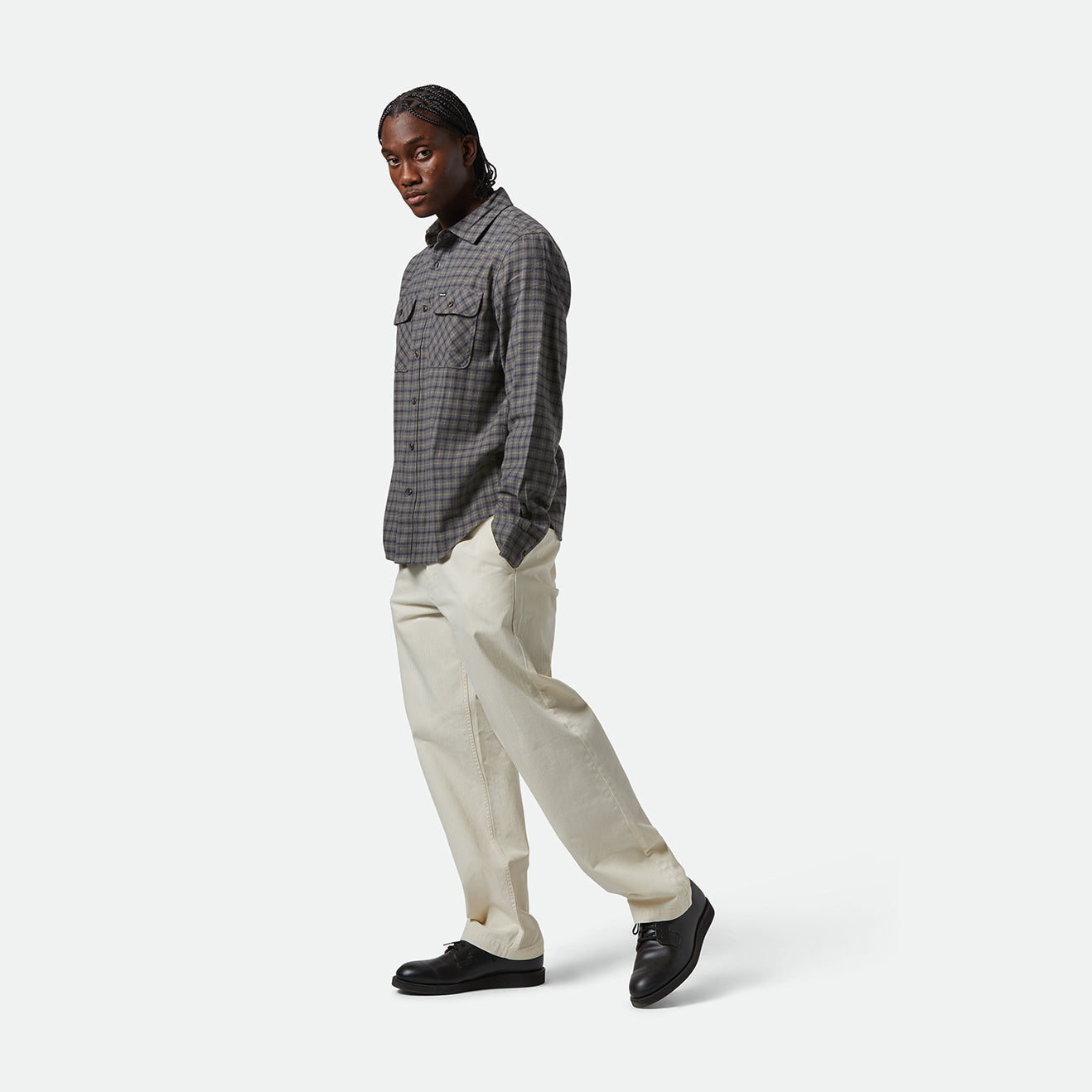 BOWERY LW ULTRA FLANNEL - CHARCOAL/RAY FLOWER/BLACK