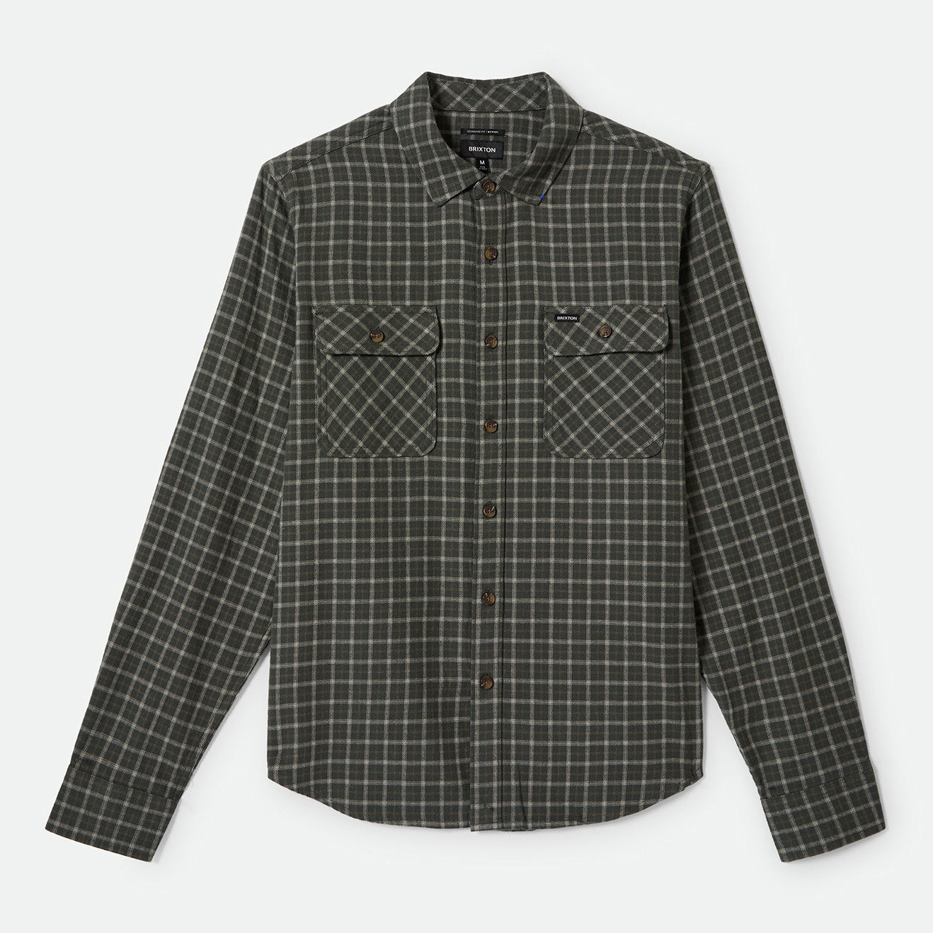 BOWERY LW ULTRA FLANNEL - IVY GREEN/WHITECAP