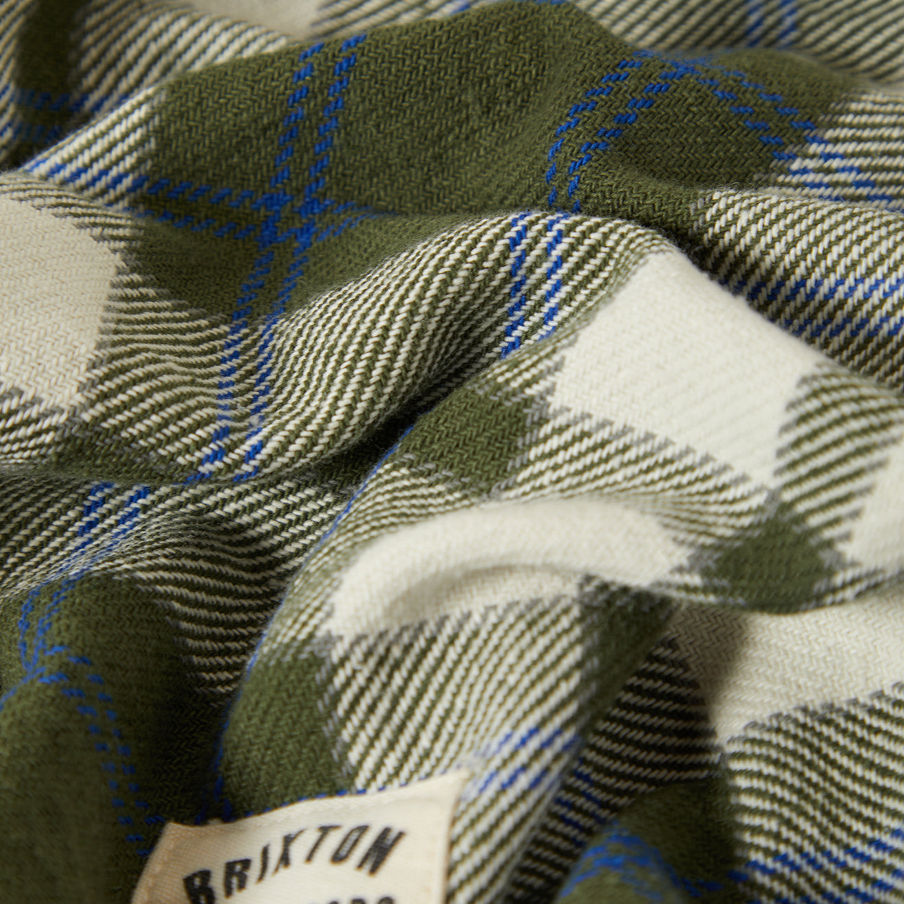 BOWERY VINTAGE L/S OVERSHIRT - GREEN/BLUE