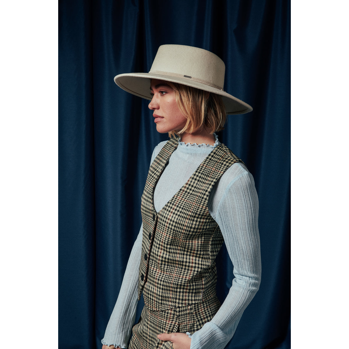 BRENTON CONVERTABRIM FEDORA - DOVE