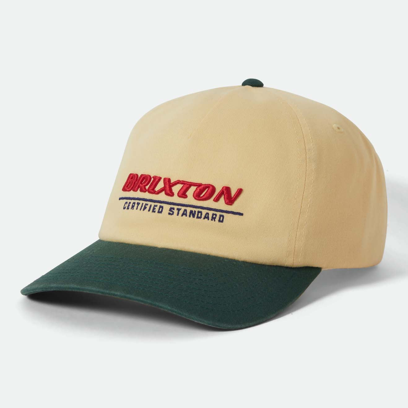 BRIXTON CERTIFIED LP ADJ HAT - WASHED CELESTIAL YELLOW/MEDITERRANEAN T