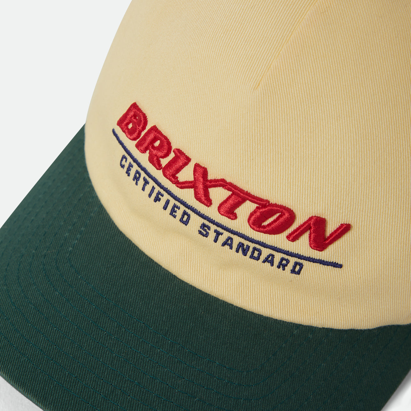BRIXTON CERTIFIED LP ADJ HAT - WASHED CELESTIAL YELLOW/MEDITERRANEAN TEAL