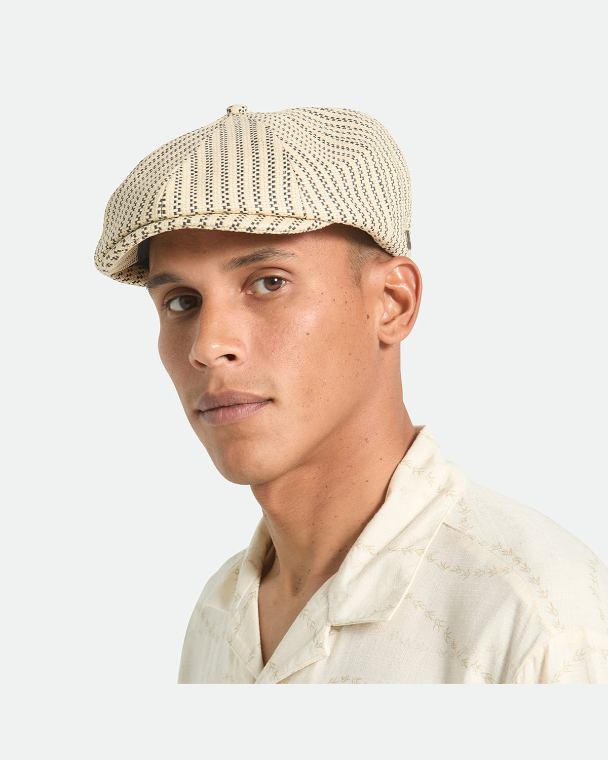 BROOD LW SNAP CAP - NATURAL/BLACK STRAW