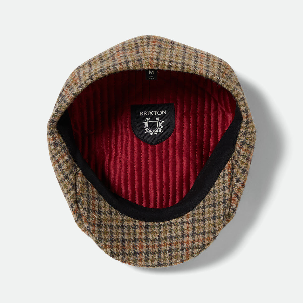 BROOD SNAP CAP - OATMEAL/CHARCOAL HOUNDSTOOTH