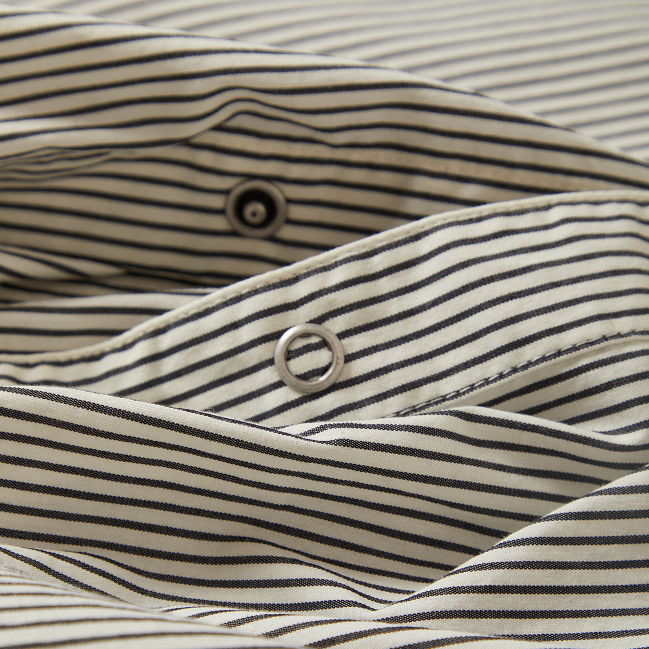 BUILDERS AUTO S/S WVN-BLACK/OFF WHITE STRIPE