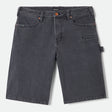 BUILDERS CARPENTER BAGGY SHORT - WASHED BLACK DENIM