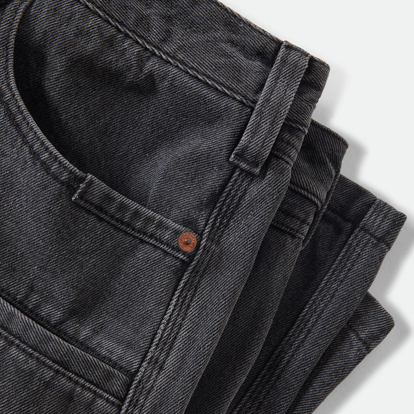 BUILDERS CARPENTER BAGGY SHORT - WASHED BLACK DENIM