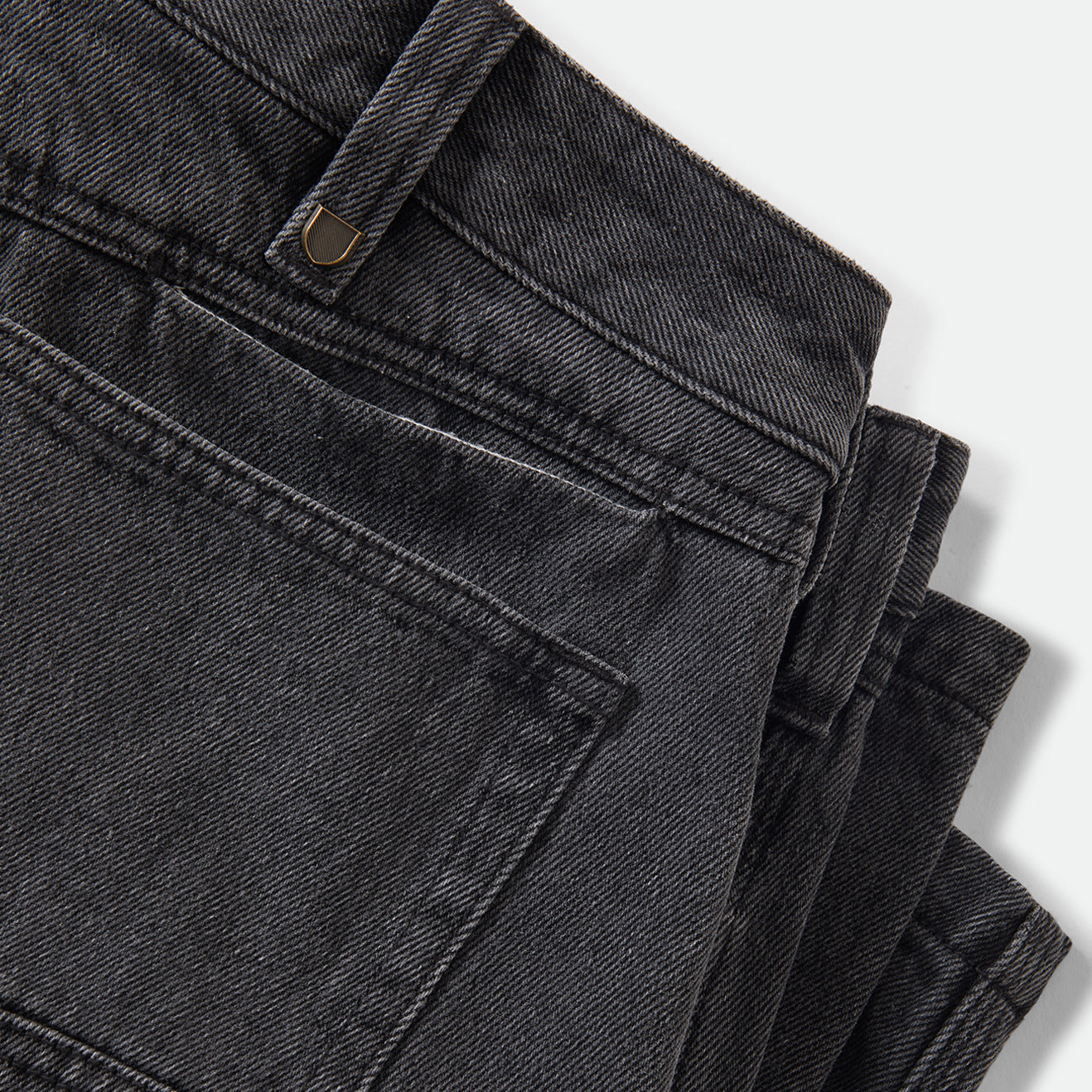 BUILDERS CARPENTER BAGGY SHORT - WASHED BLACK DENIM