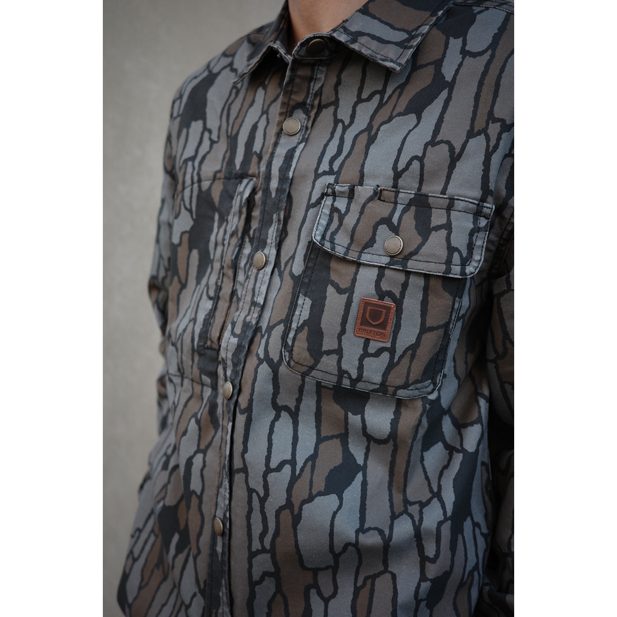BUILDERS STRETCH OVERSHIRT - BARK CAMO
