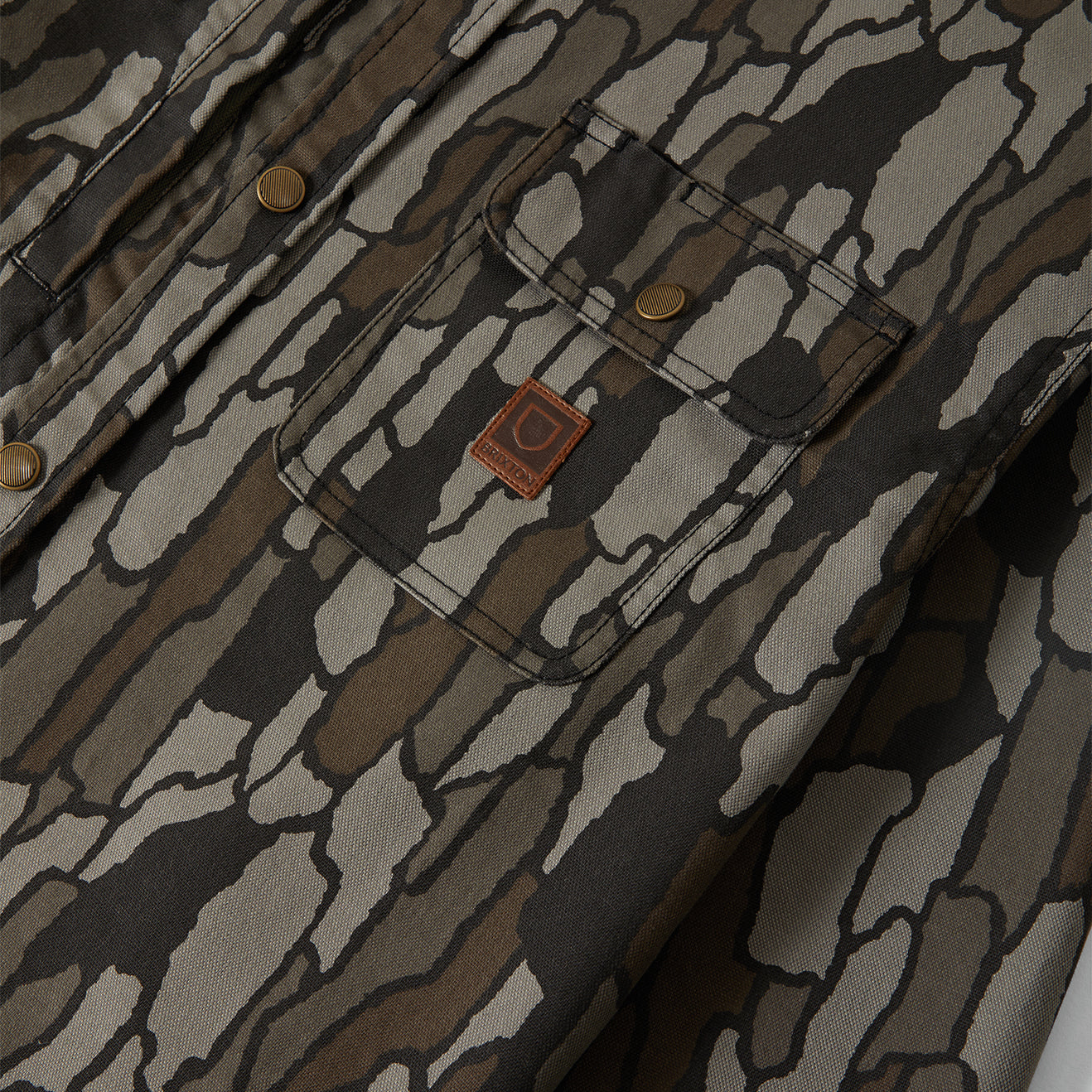 BUILDERS STRETCH OVERSHIRT - BARK CAMO