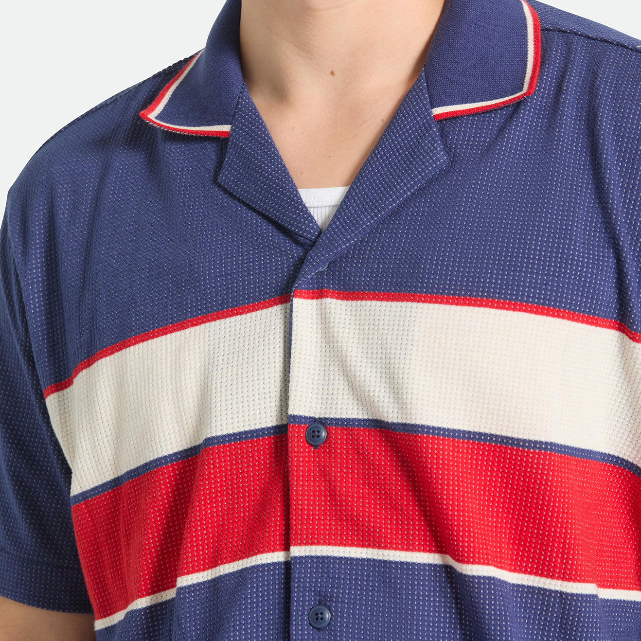 BUNKER MESH S/S WVN - WASHED NAVY