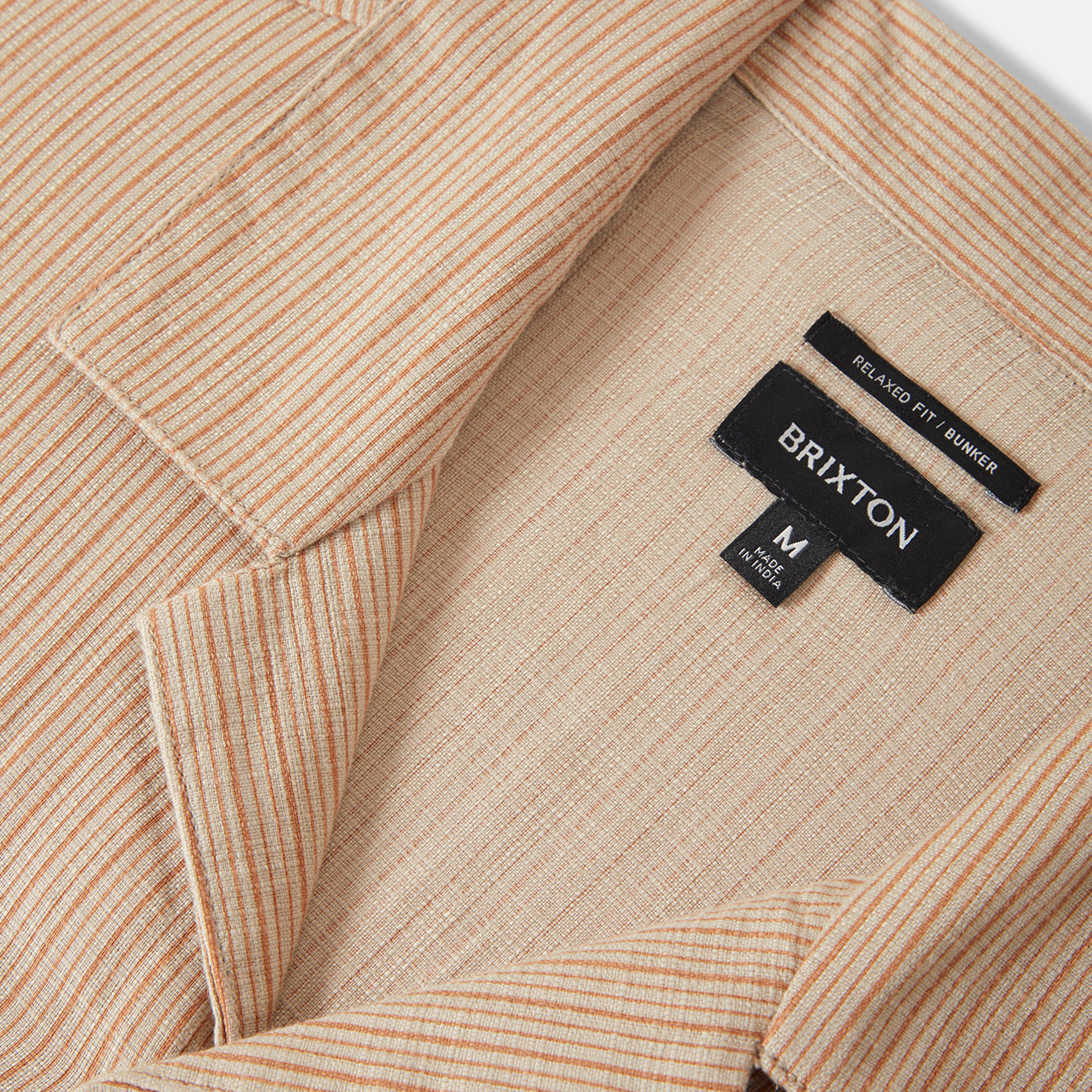 BUNKER SLUB S/S WVN - ITALIAN CLAY STRIPE