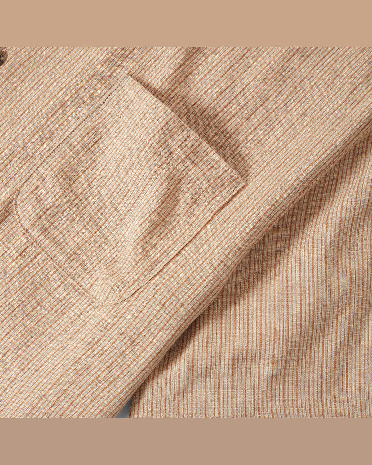 BUNKER SLUB S/S WVN - ITALIAN CLAY STRIPE