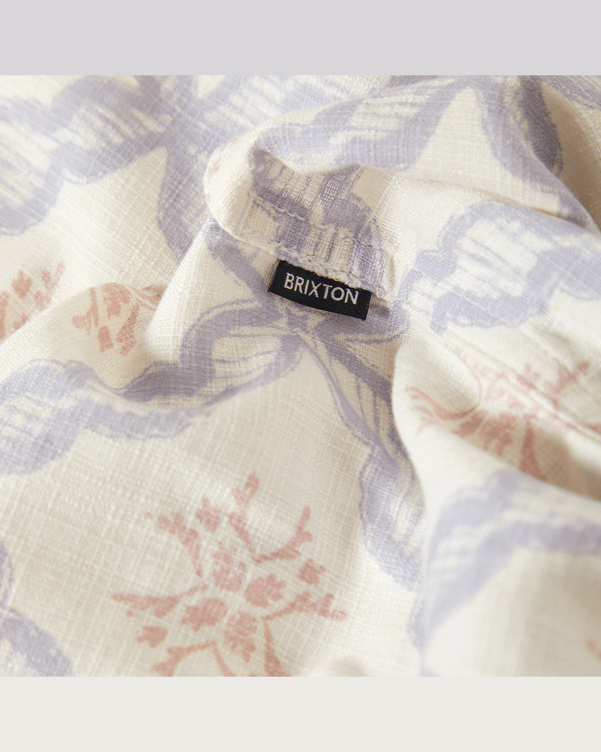 BUNKER SLUB S/S WVN - OFF WHITE/BLUE TILE