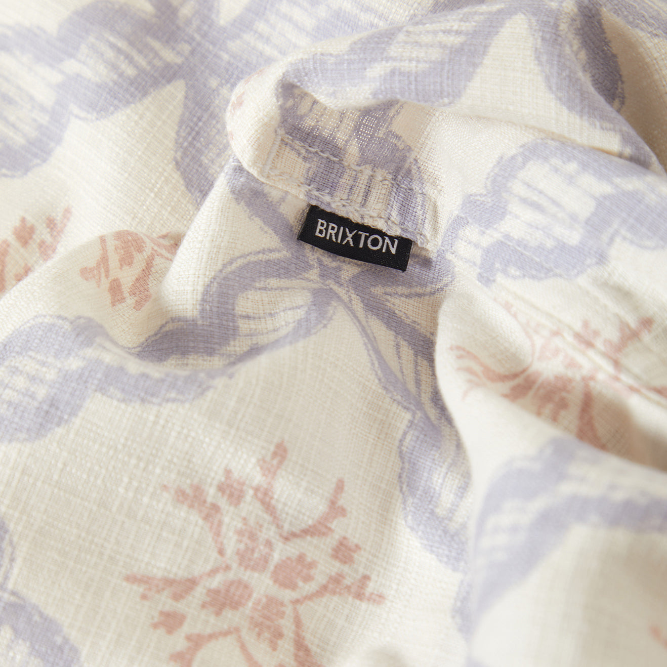 BUNKER SLUB S/S WVN - OFF WHITE/BLUE TILE