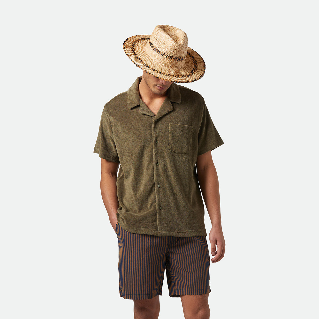 BUNKER TERRY CLOTH S/S KNIT-IVY GREEN