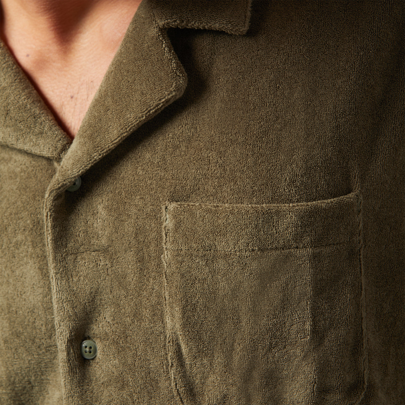 BUNKER TERRY CLOTH S/S KNIT-IVY GREEN