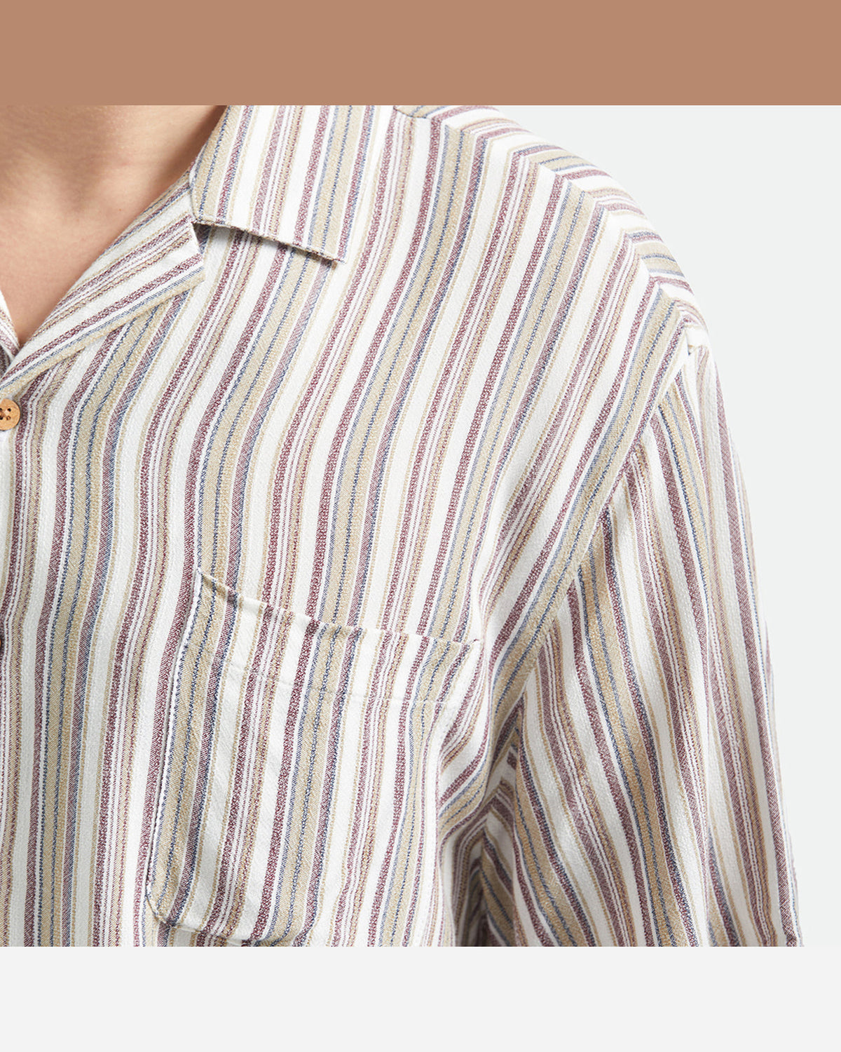 BUNKER TWISTED STRIPE S/S WVN - ROBUST RED