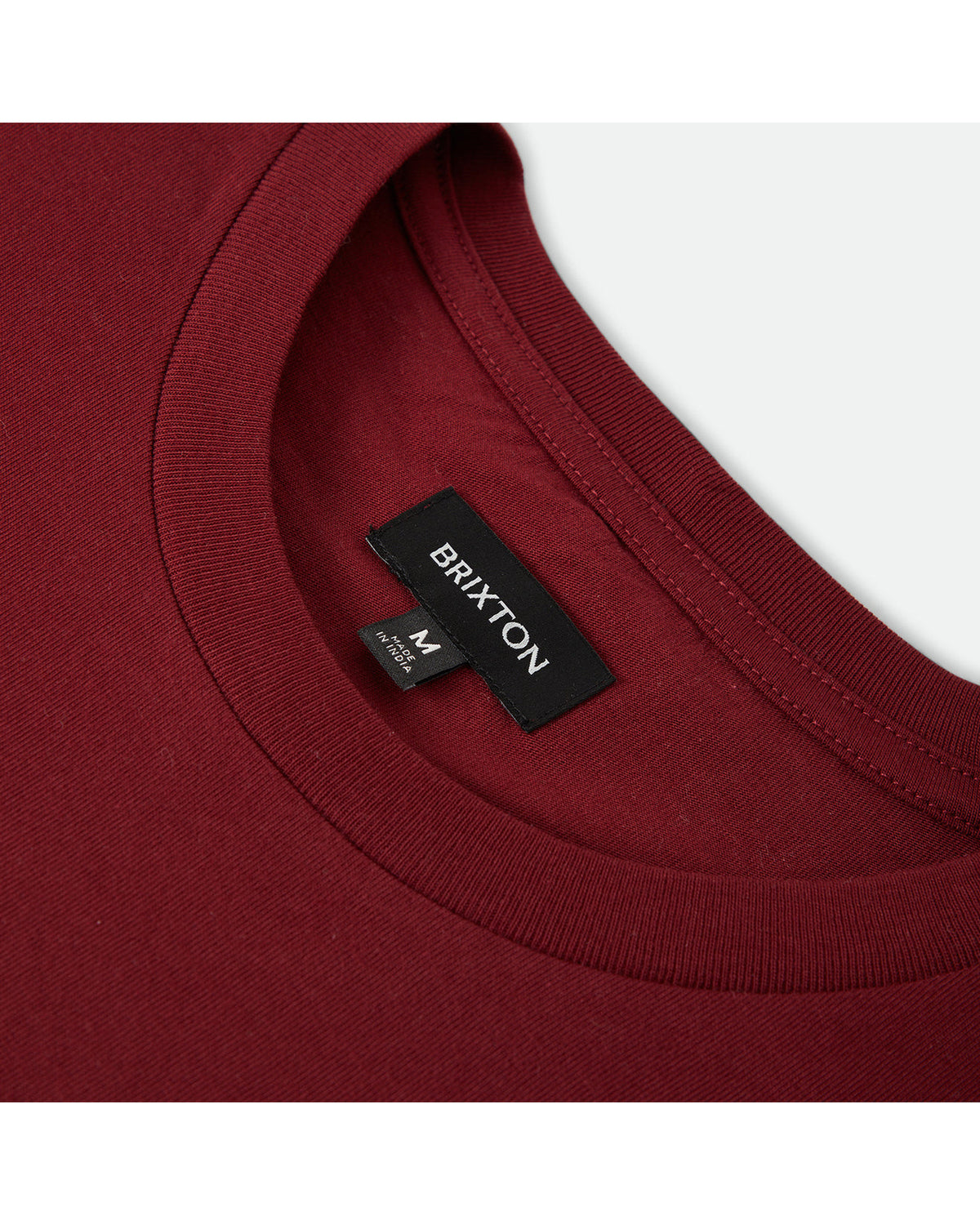 BURGER SHE WROTE POCKET TEE - BURGUNDY