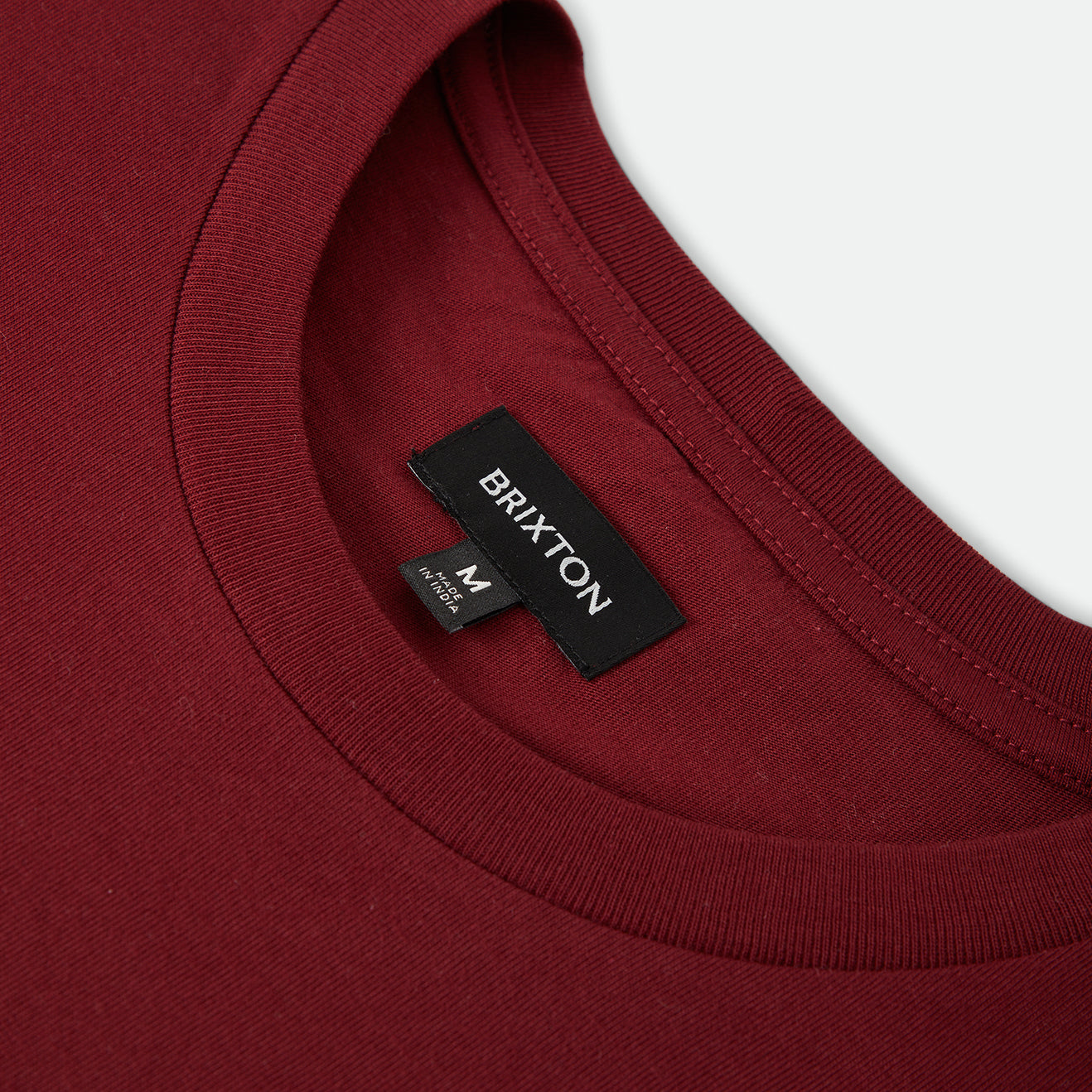 BURGER SHE WROTE POCKET TEE - BURGUNDY