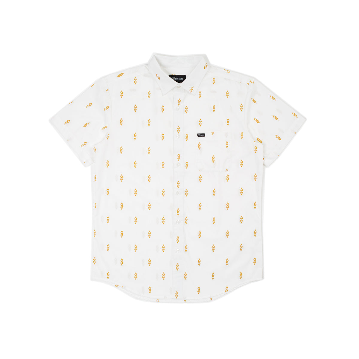 CHARTER PRINT S/S WVN - OFF WHITE/HONEY
